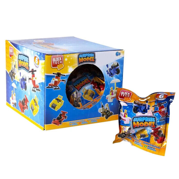 Block Tech Surprise Model Buildable Blind Bag COLLECT THEM ALL 6 TO COLLECT