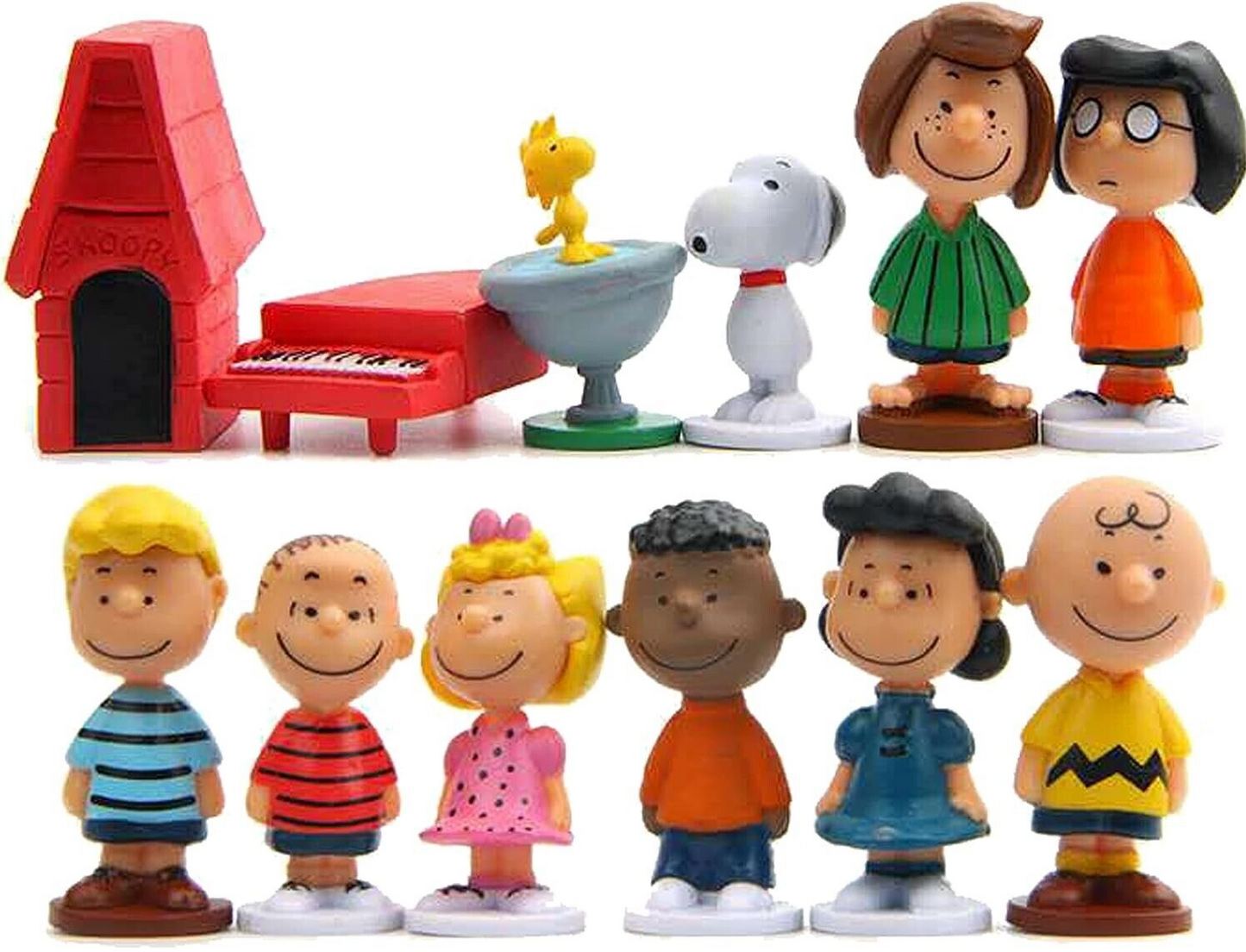Peanuts Snoopy Cake Topper Toys Figures Kids Birthday baking Decoration Party