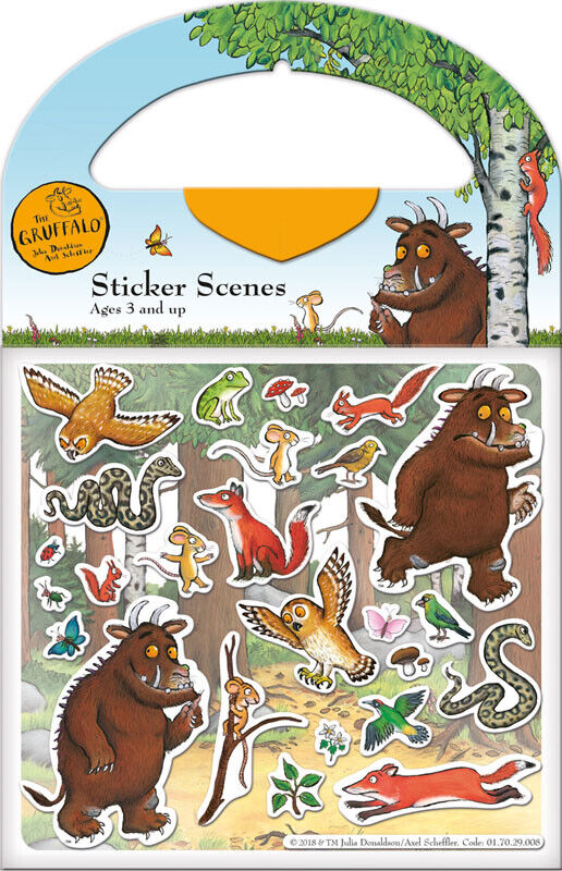 The Gruffalo Fun Stickers REWARD CHART PARTY SCENE SET FOIL JULIA DONALDSON