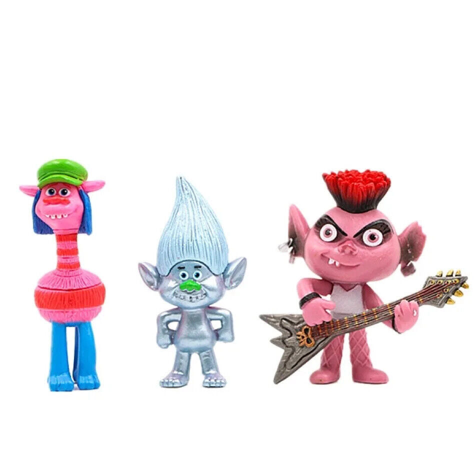 Dreamworks Trolls WORLD TOUR Action Figure Doll Figurines Toy Cake Topper NETFLI