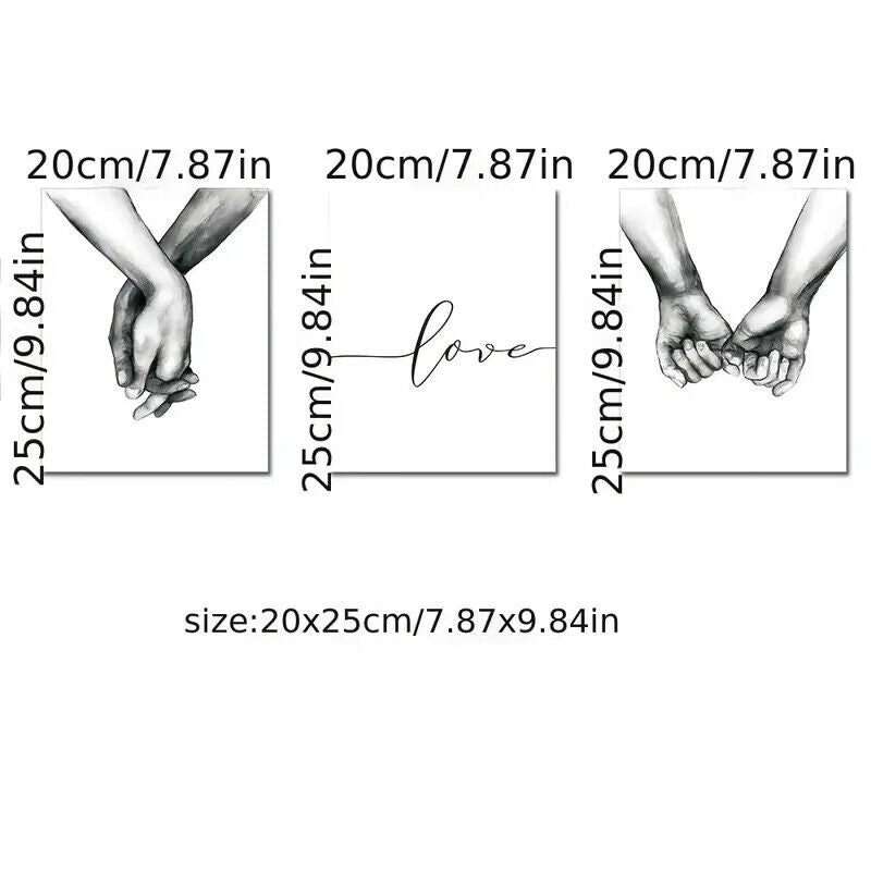 LOVE DEEP CANVAS WALL ART PICTURE PRINT HEART HANDS FOREVER WEDDING ROMANTIC