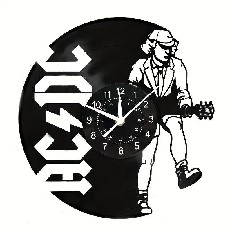 Vinyl ACDC Record Wall Art Clock Band british rock 12 Inch LP collectible ROCK