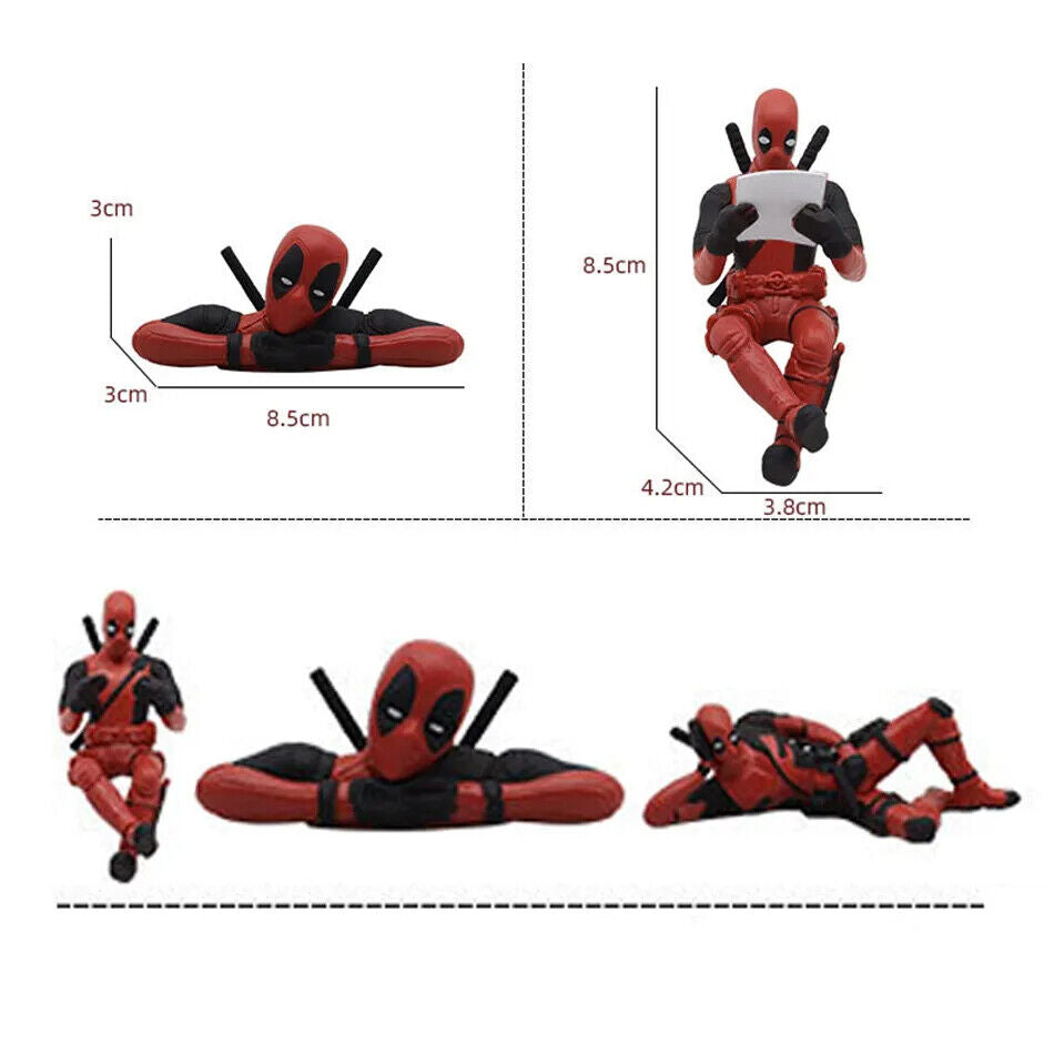 Sitting Mini Deadpool Action Figure Toy Topper Car Interior Decoration MOVIE