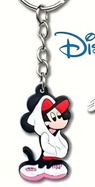 DISNEY CLUBHOUSE MICKEY/MINNIE MOUSE Keyring Gift Kids Adult Birthday Charm