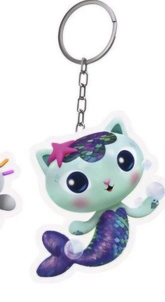 Gabbys DollHouse Keyring BagTag Dangle Cakey Mercat Babybox Keychain GABBY'S