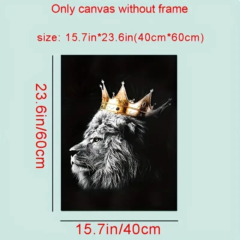 LARGE Golden Lion Canvas Print Unframed Picture Wall Art KING MUFASA