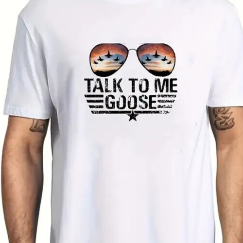 Top Gun Talk To Me Goose Iron On Transfer CLOTHES BAG SUNGLASSES JET STAR
