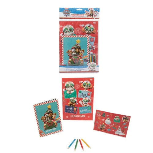 Paw Patrol Christmas Eve Activity Pack Arts Crafts Stickers Pencils NICKELODEON