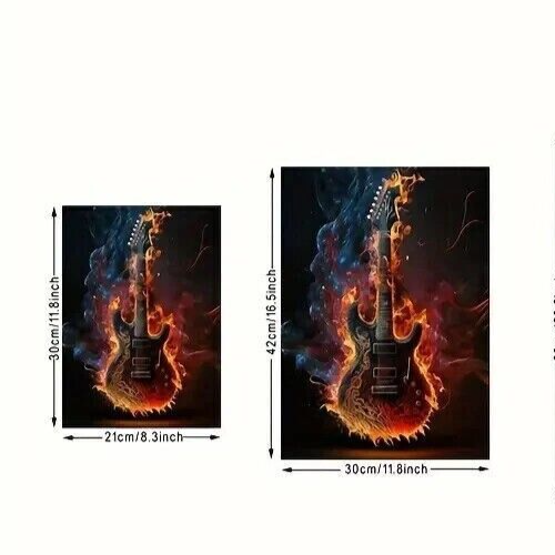 MUSIC FENDER Art Canvas Print Poster Guitar Wall Artwork Wall Painting MANCAVE