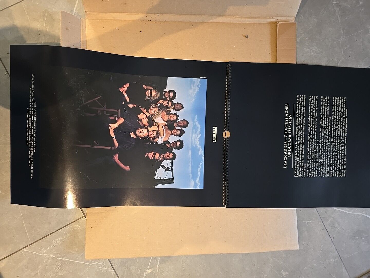 LARGE The Pirelli Calendar 1991 Original Box Casing Stunning Art Work Quality