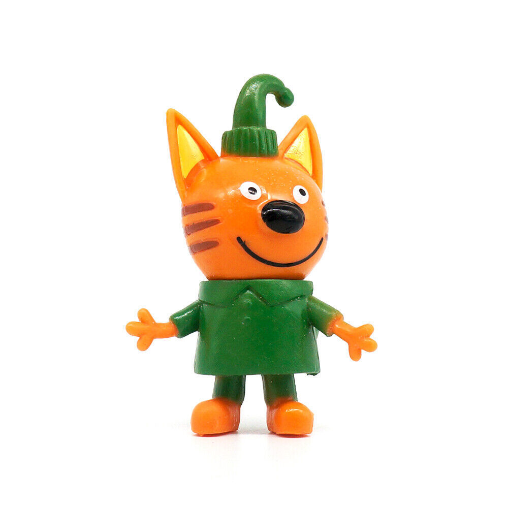Kid-e-cats Figures 2.36'' PVC Toys Kids Gift Russian Cartoon Family cat orange