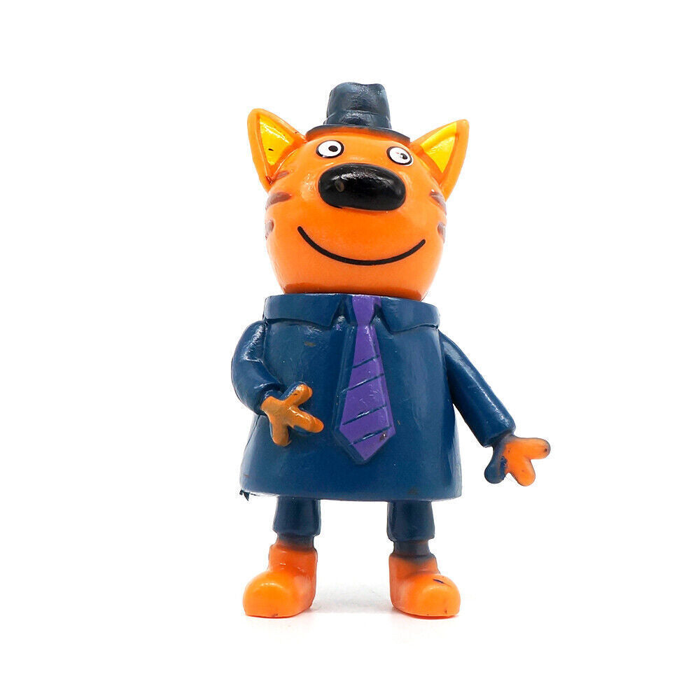 Kid-e-cats Figures 2.36'' PVC Toys Kids Gift Russian Cartoon Family cat orange