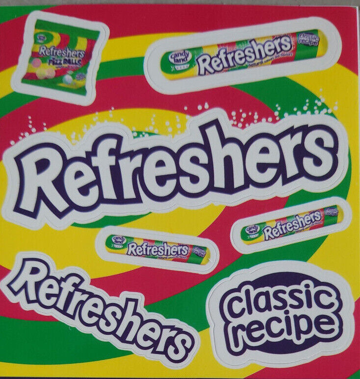 Old Fashioned Sweet Customised Stickers Refreshers Wham BlackJack Dipdab Flumps