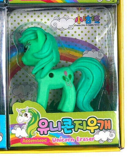 3D Novelty Funny Erasers PONY UNICORN ASSEMBLED PICK YOUR COLOUR