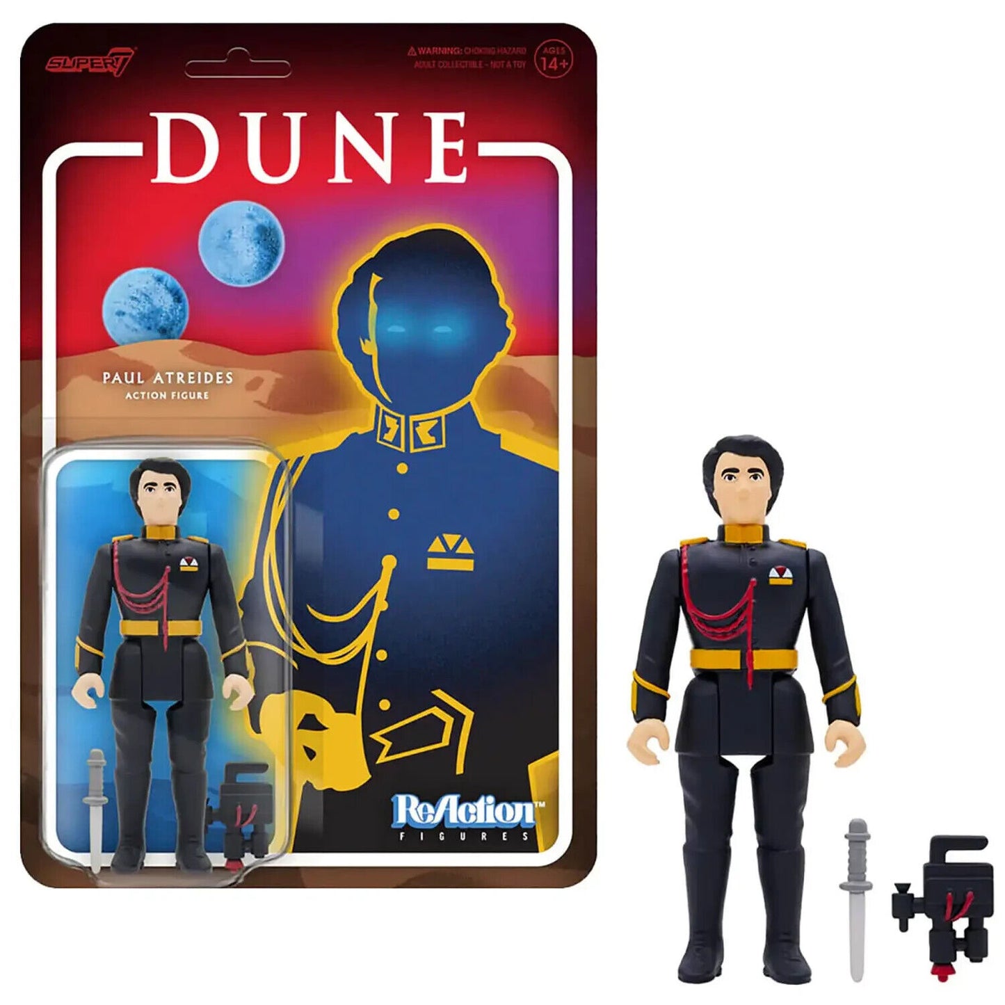 SUPER7 DUNEW01-PAT-01 - 1984 DUNE PAUL ATREIDES W01 REACTION FIGURE collectable