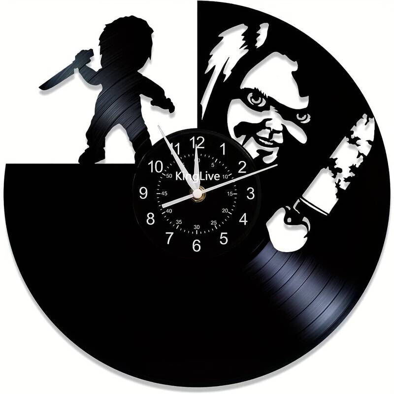 Chucky LIGHT UP Halloween Horror Movie Wall Clock Home Decor Art CHILDSPLAY