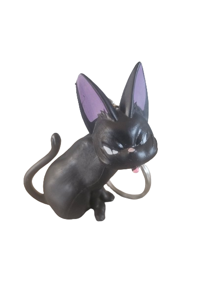 Black Cat Keyring Keychain Horror Witch Kiki Ghibli Figure Kids Happy Wizard