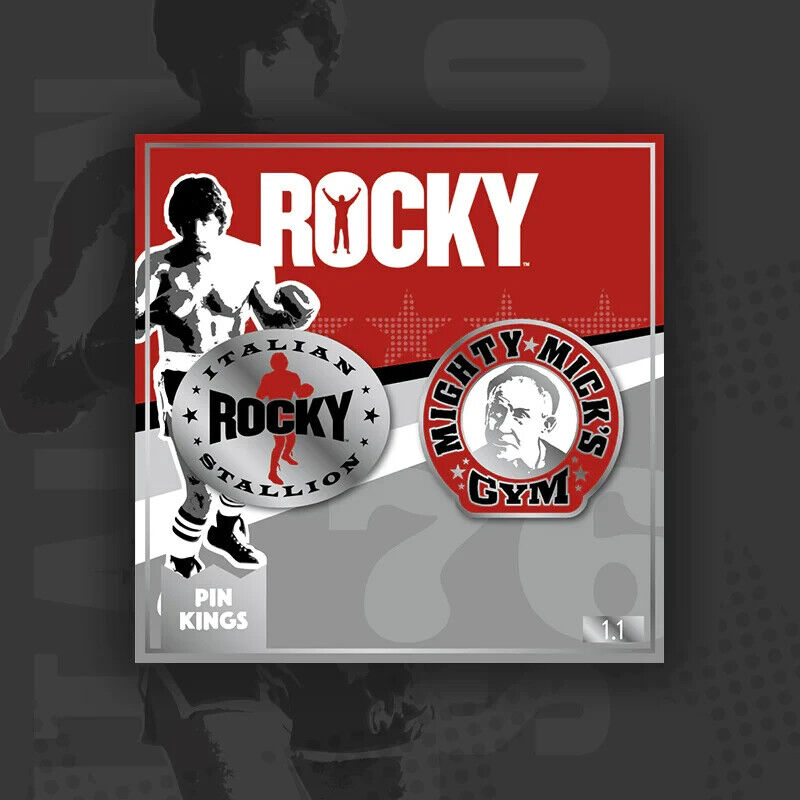 ROCKY PIN KINGS PIN SET 1.1 Pin Badge Italian Stallion Boxing Mighty Mick