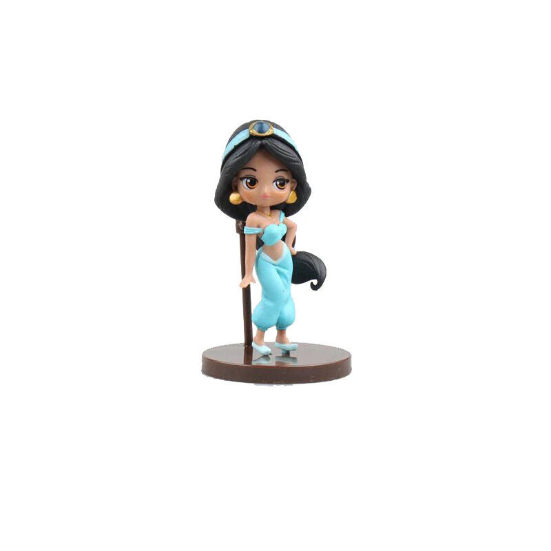 Lovely Disney Princess Figure Cake Topper Toy Doll ARIEL BELLE REPUNZEL JASMINE