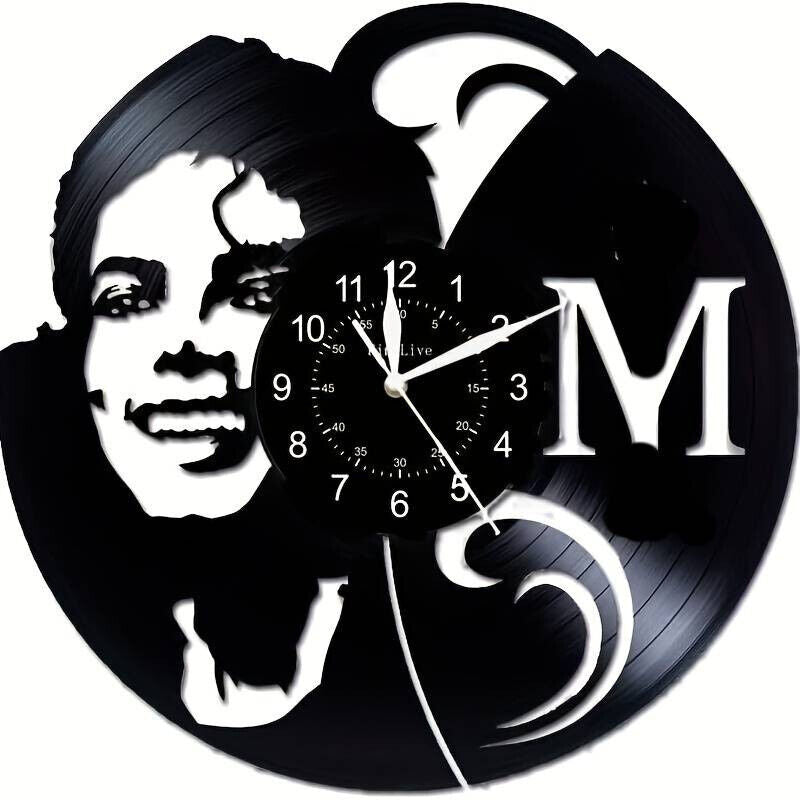 Michael Jackson Vinyl Wall Clock Home Decor Gift Xmas Art Record Collectible