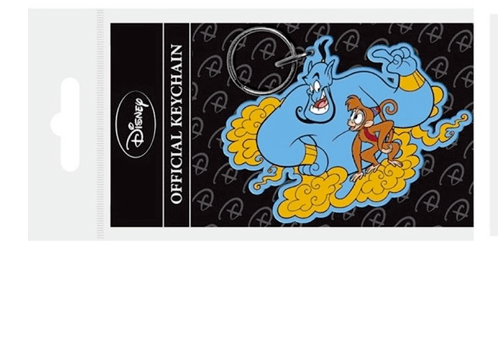 Aladdin Official Disney Movie Film Keyring Keychains ABU GENIE LAGO JAFFAR RING