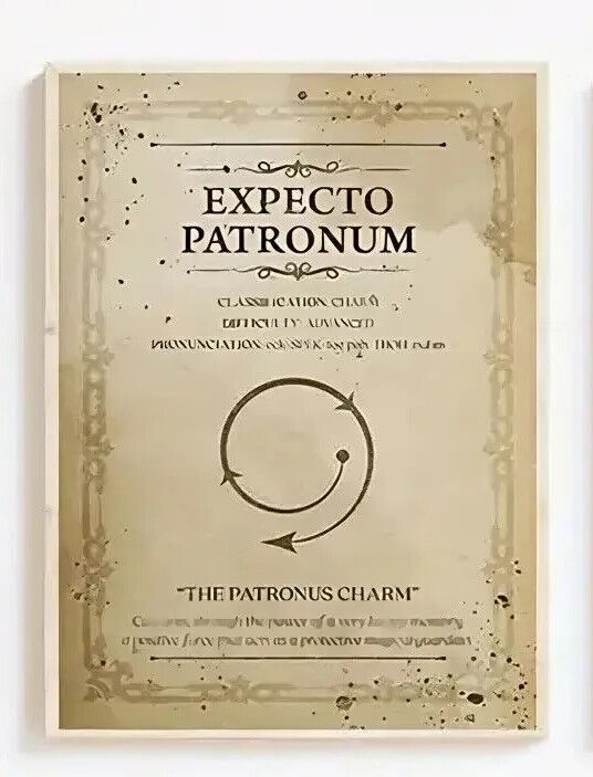 HARRY POTTER SPELLS CANVAS Wall Art Movie Poster Print Picture POTION SPELL