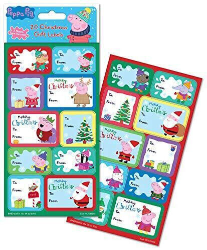 Peppa Pig Christmas Letter to Santa and Gift Labels Xmas George Hanger