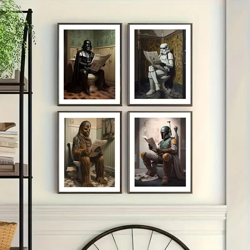 Star WARS Canvas Wall Art Movie Poster Print Picture Retro CHEWBACCA DISNEY