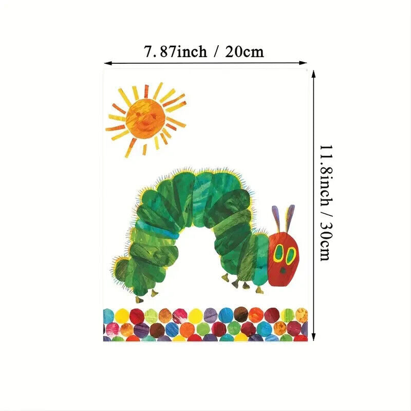 HUNGRY CATERPILLAR Canvas Art Print HOME KIDS CHILDRENS BOOK EDUCATIONAL XMAS