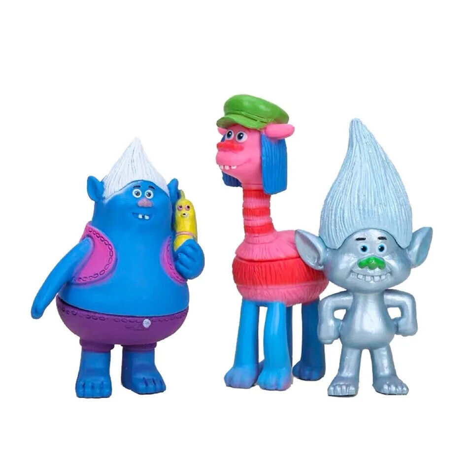 Dreamworks Trolls WORLD TOUR Action Figure Doll Figurines Toy Cake Topper NETFLI