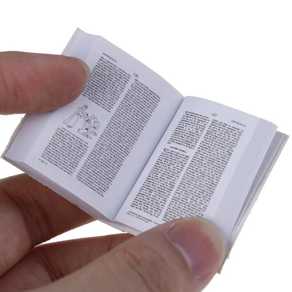 Mini Holy Bible Keyrings Keychain English Christian Jesus Cross Pray Pendant UK