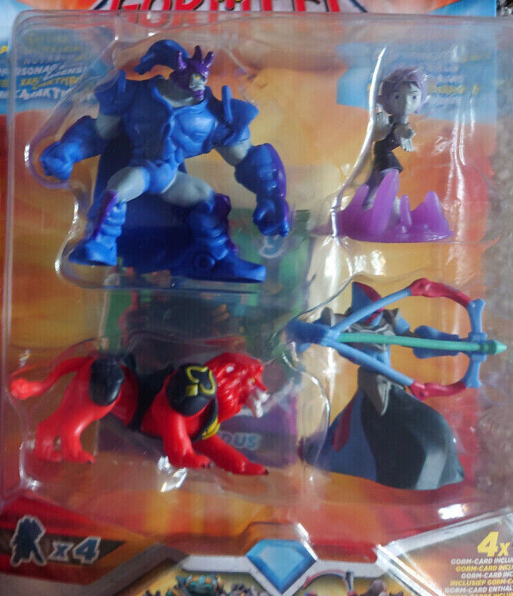 Gormiti Deluxe Articulated Mini 4" Action Figures - 4 Pack CHOOSE YOUR SET