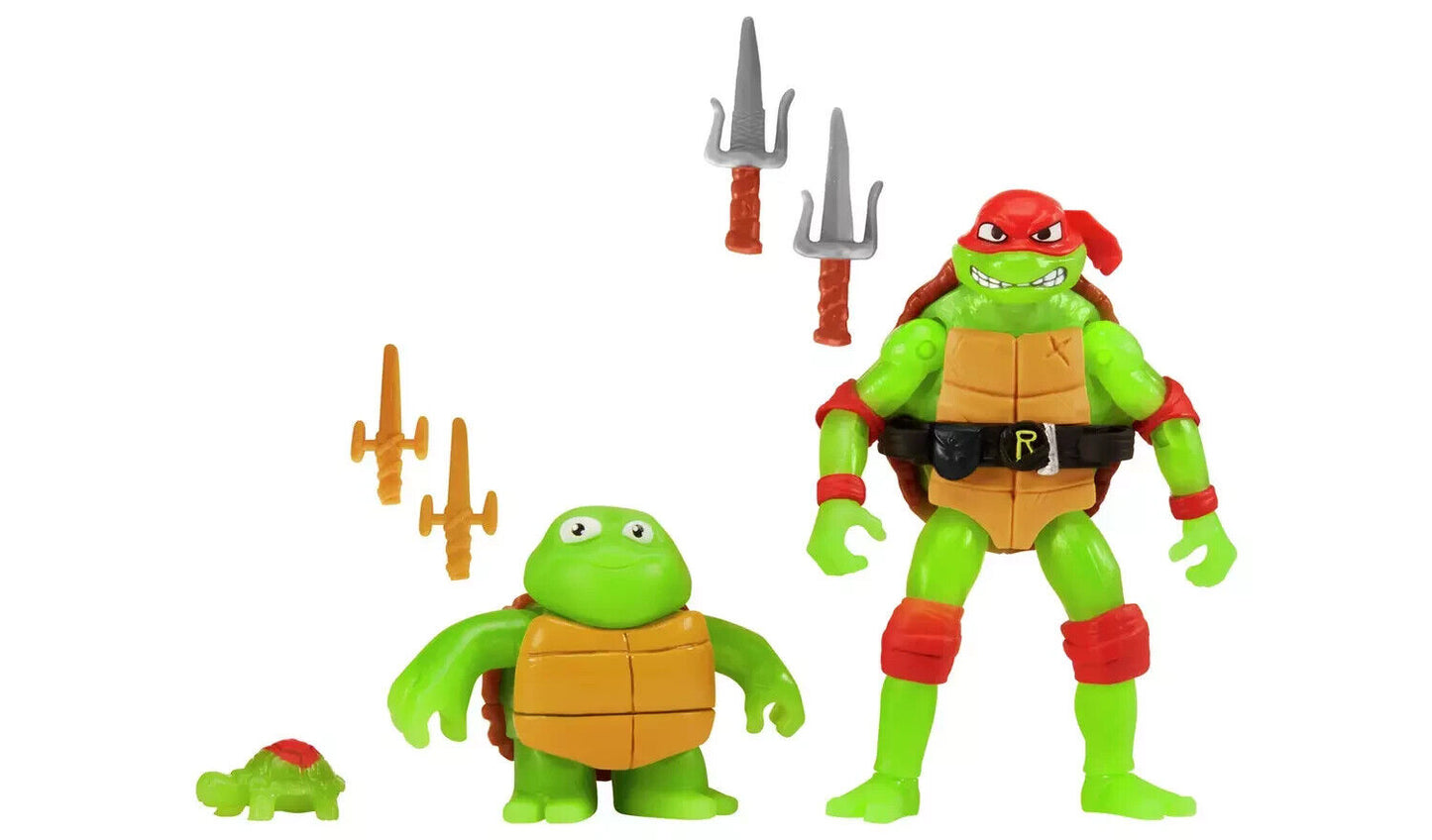 GLOW IN THE DARK TMNT Mutant Mayhem Raphael Making Of A Ninja Exclusive FIGURE