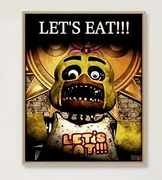 FRIDAY NIGHT AT FREDDYS FREDDY'S HORROR CANVAS Cover Poster WALL ART