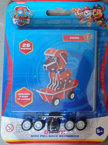 Paw Patrol Skateboard Buildable Figure DIY Kit With Pull-Back Mechanism U CHOOSE