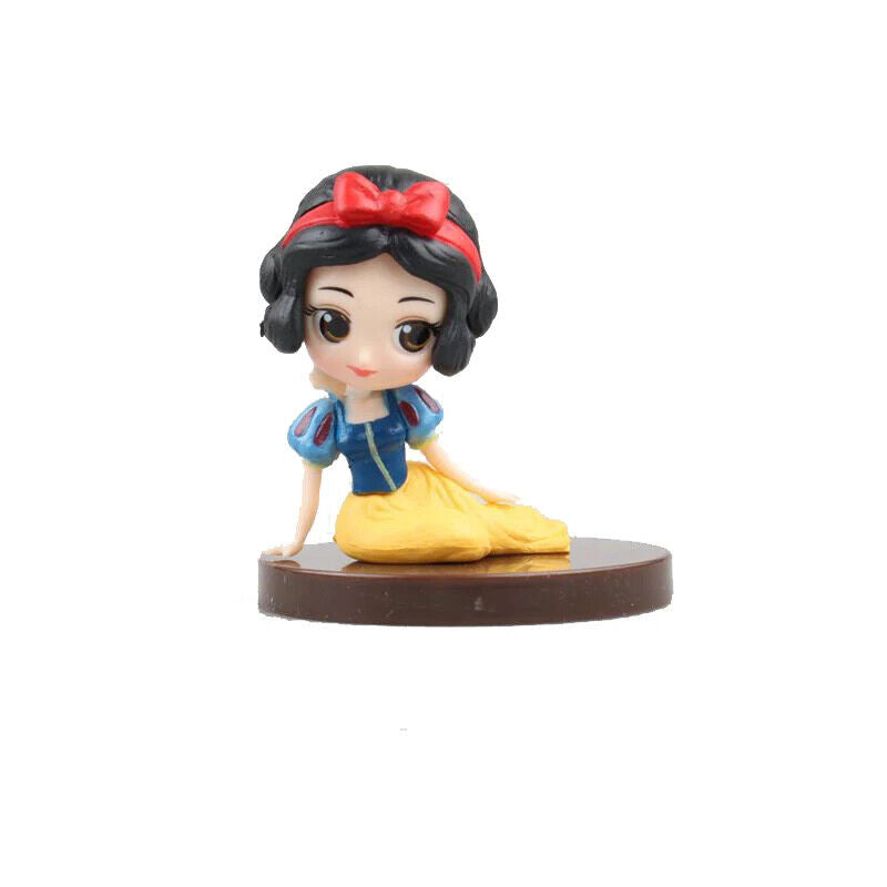 Lovely Disney Princess Figure Cake Topper Toy Doll ARIEL BELLE REPUNZEL JASMINE