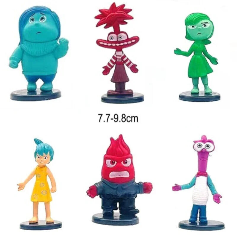 Disney Inside Out 2 Kids Toy Figure PVC Model Collectible ANXIETY DISGUST SAD