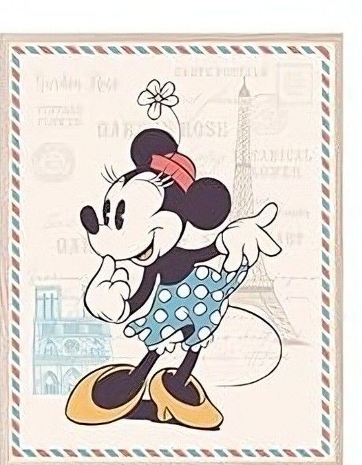DISNEY Canvas Wall Art Movie Poster Print Picture MINNIE MICKEY MOUSE LOVE