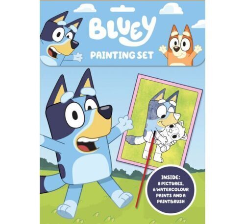 Bluey Painting Colouring Scratch Art Pad Set Children Play pack Paint Brush