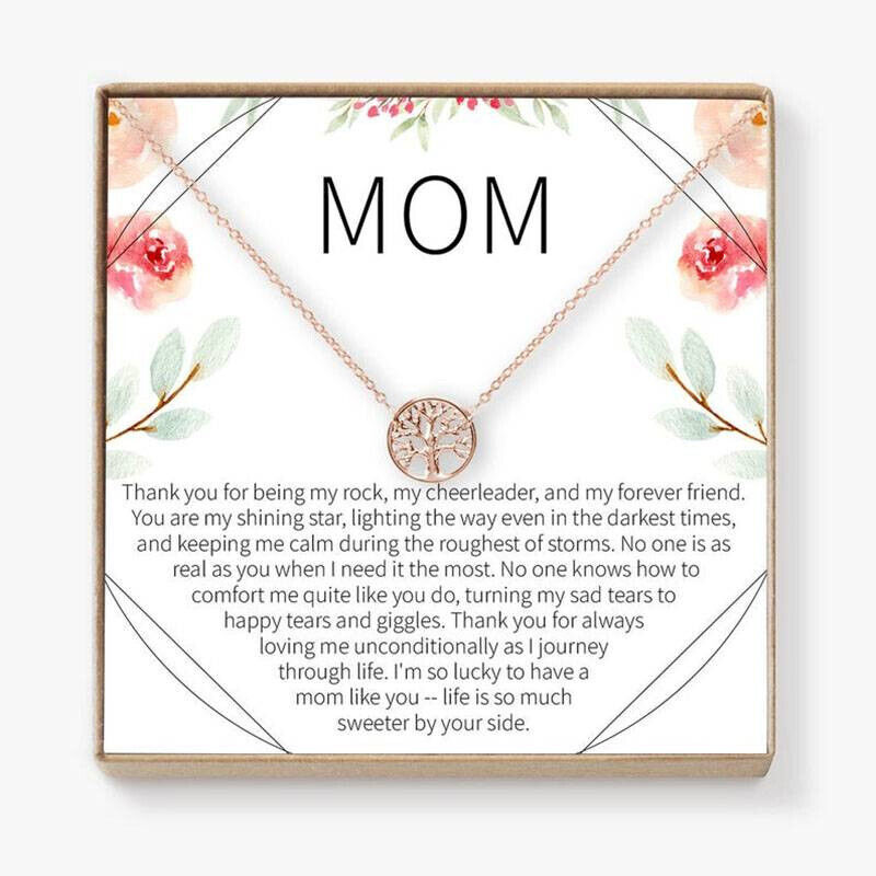 Mother Daughter Necklace GOLD Circles Pendant Gifts Her Mum VALENTINES BIRTHDAY