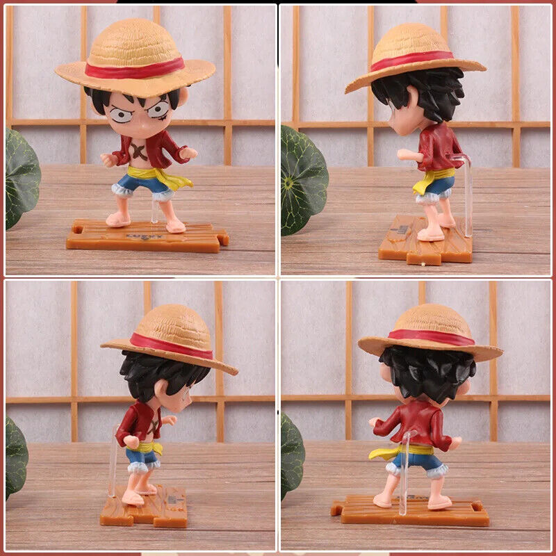 Anime One Piece LUFFY PVC Figure Model TOY NETFLIX CHOPPER NICO KEYRING KEYCHAIN