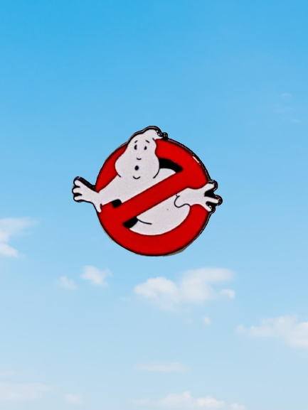 Ghostbusters Movie Logo HQ Metal Enamel Lapel Badge Pin FROZEN MARSHMALLOW