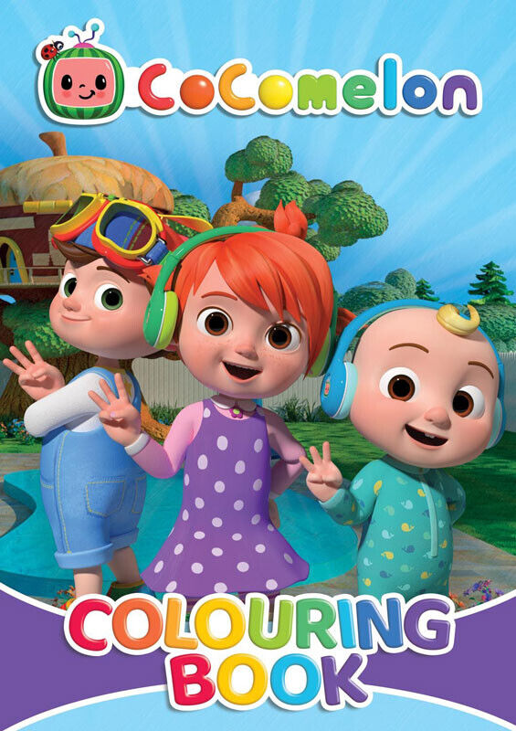 CoComelon Finger Paint Set COLOURING BOOK 123 ABC EDUCATIONAL COPY NETFLIX KID