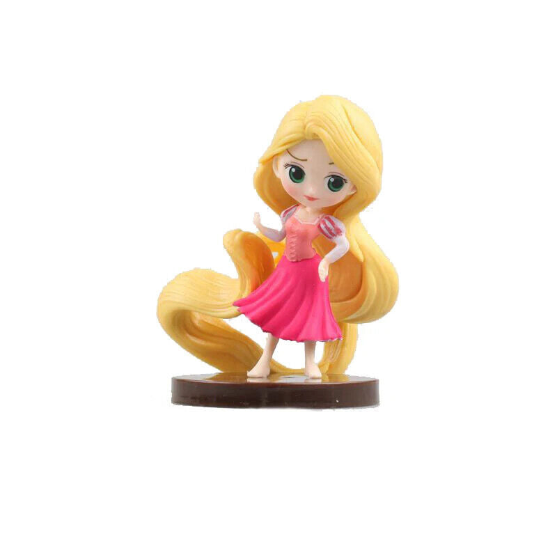 Lovely Disney Princess Figure Cake Topper Toy Doll ARIEL BELLE REPUNZEL JASMINE