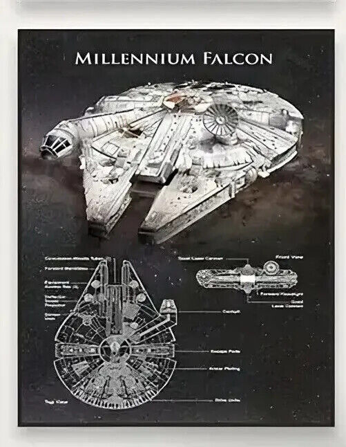 Star WARS Canvas Wall Art Movie Poster Print DISNEY DEATH STAR FALCON DESTROYER