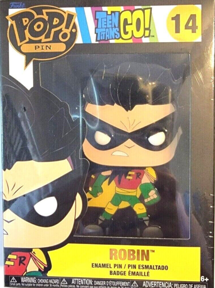 Funko Pop! Pin DC Comics Robin Teen Titans Go! #14 Boxed Enamel Pin BATMAN
