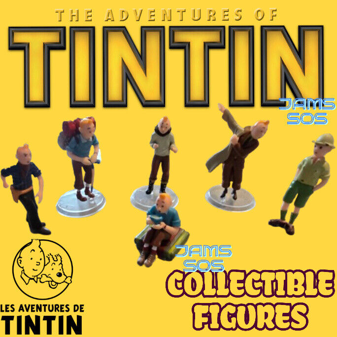 The Adventures Of TINTIN Pvc Action Figures Comic Doll Kids HIKING SNOWY TIN TIN