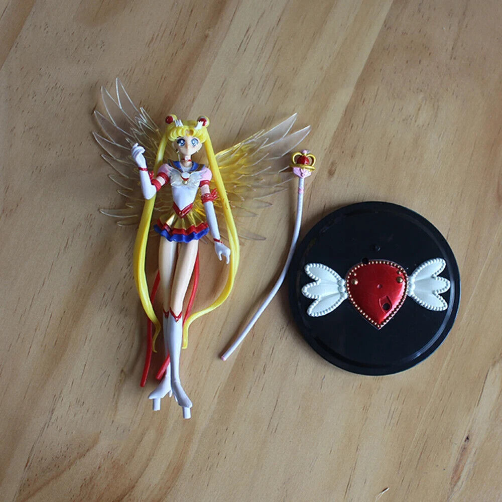 Anime Sailor Moon Tsukino Usagi Figure Eternal Tiare PVC Cake Ornaments Doll