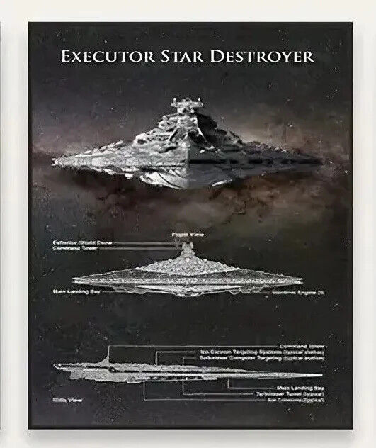 Star WARS Canvas Wall Art Movie Poster Print DISNEY DEATH STAR FALCON DESTROYER