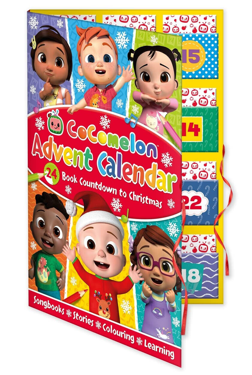 CoComelon Advent Calendar Songbooks Stories Colouring and Learning READ LEARN